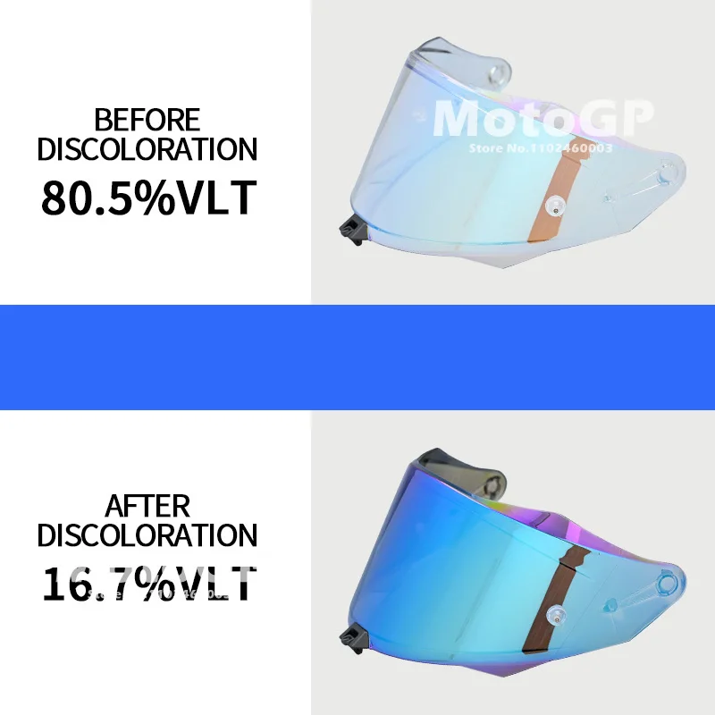 Photochromic Visor for KYT R2R Helmet Shield Uv Cut Casco Moto Face Shield Visera Windshield