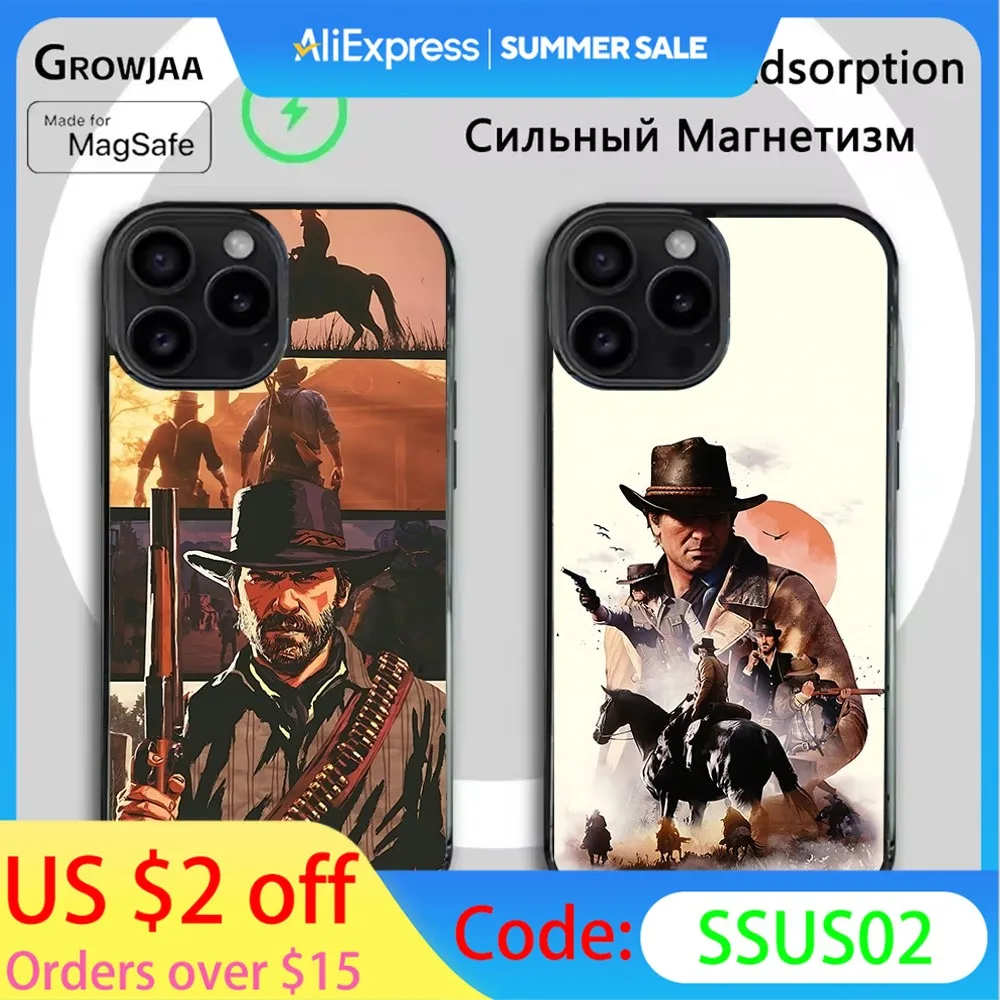 

Red Dead Redemption 2 Phone Case For iPhone 16e,16,15,14,13,12,11,Plus,Pro,Max,Mini Magsafe Magnetic Wireless Charging