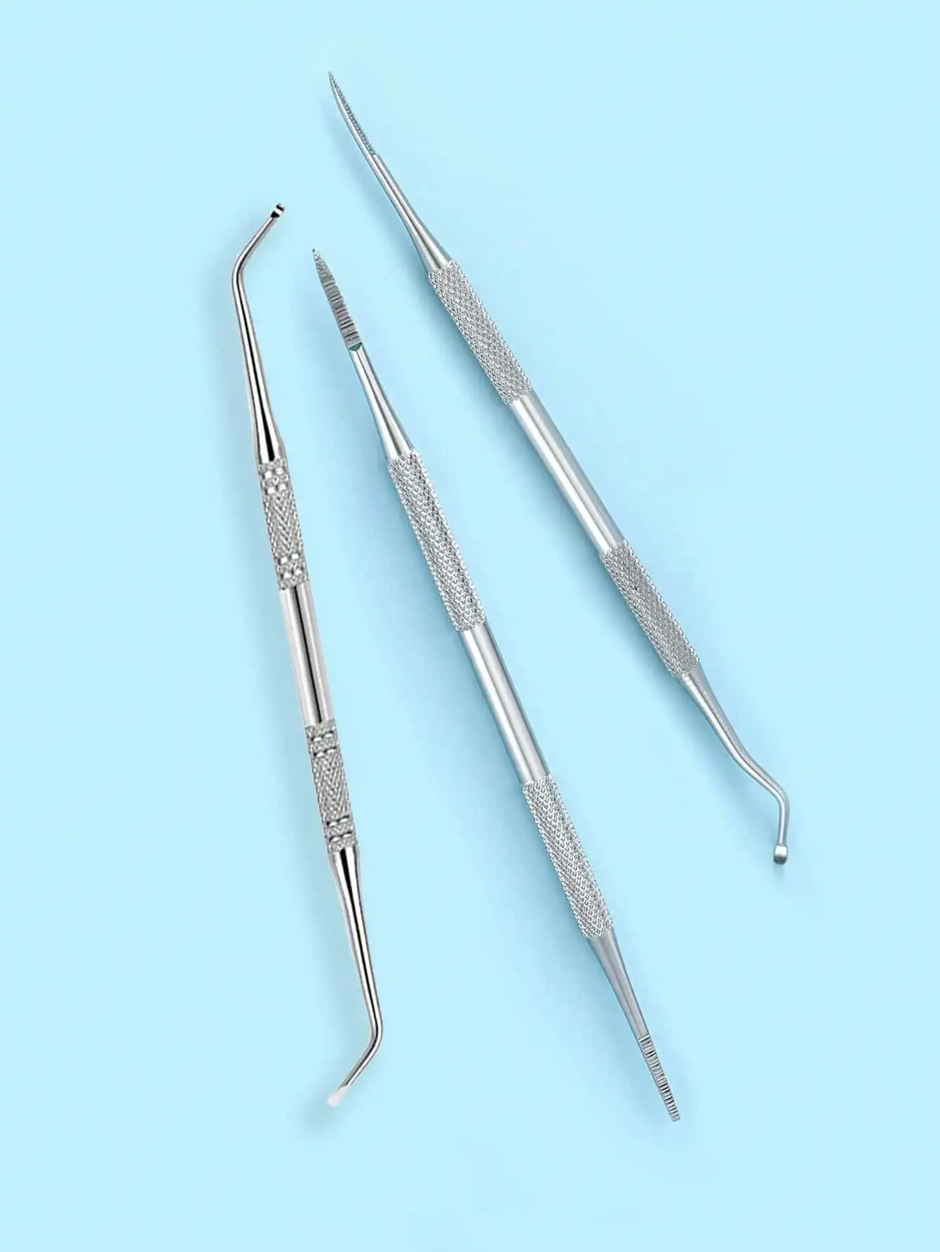 Strumento per la rimozione delle macchie delle unghie da 3 pezzi, lima per unghie multifunzionale, lima per pedicure, lima per bellezza, strumento per unghie incarnite, detergente per unghie per pedicure