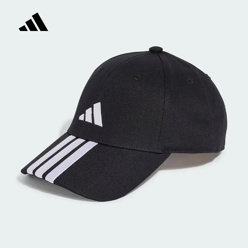 adidas-unisex-3-stripes-baseball-cap-autumn-athletic-style-sun-protection-adjustable-sports-hat-jg1072