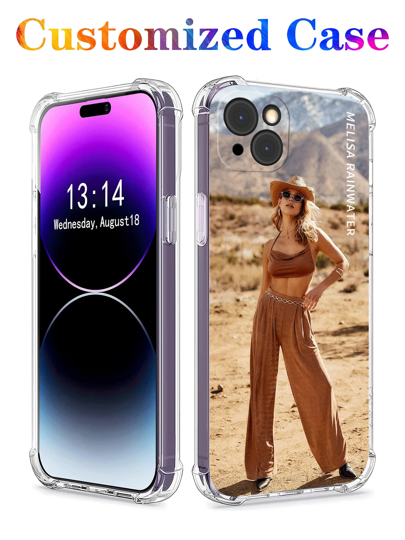 حافظة هاتف شفافة مضادة للصدمات لهاتف آيفون 17 Air 16 15 14 13 12 11 Pro Xs Max Mini 16e X XR 7 8 Plus غطاء مخصص للصور #3