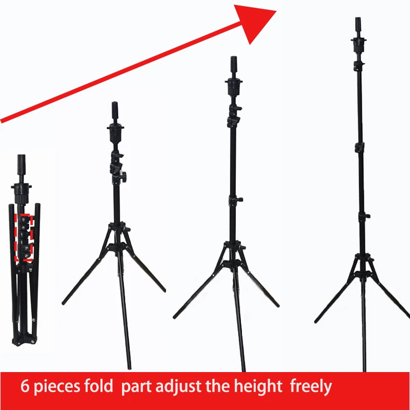 New Arrival Adjustable Wig Stand Wig Tripod For Mannequin Head Canvas Block Head Support Wig Making Display