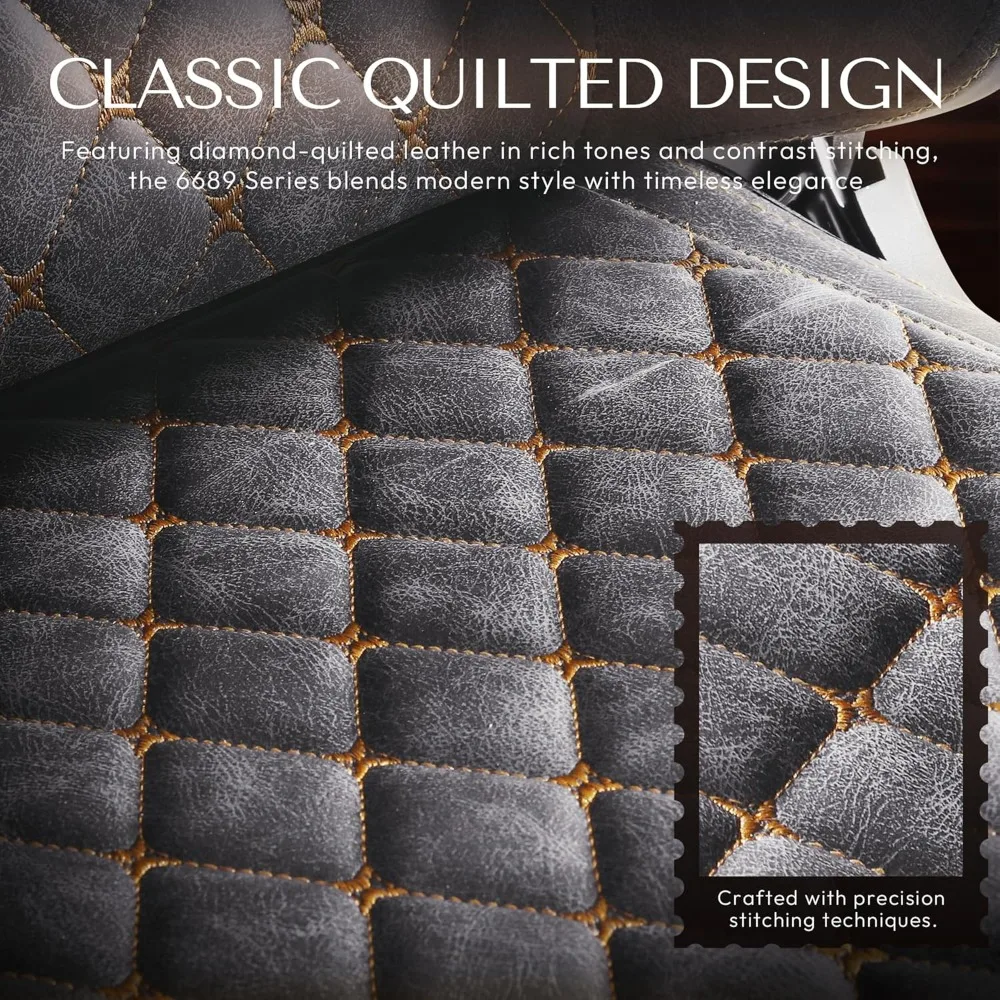 كراسي ألعاب فيديو مريحة للاستلقاء للبالغين مع مسند للقدمين - كراسي ألعاب طويلة، ظهر مرتفع مبطن، جلوس مريح #4