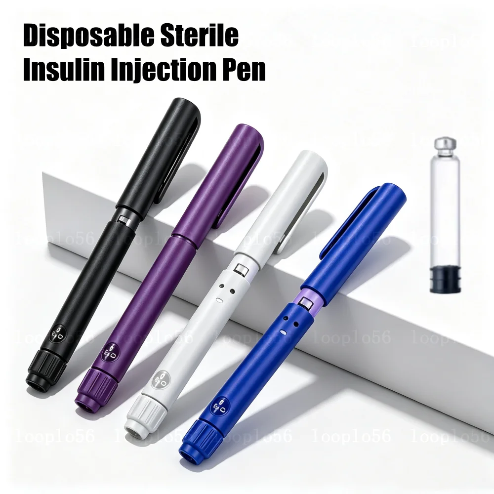 1pc Disposable Sterile Insulin Injection Pens Rotary Push Adjustable Growth Hormone Dosage 60U Magic Beauty Injection Pen