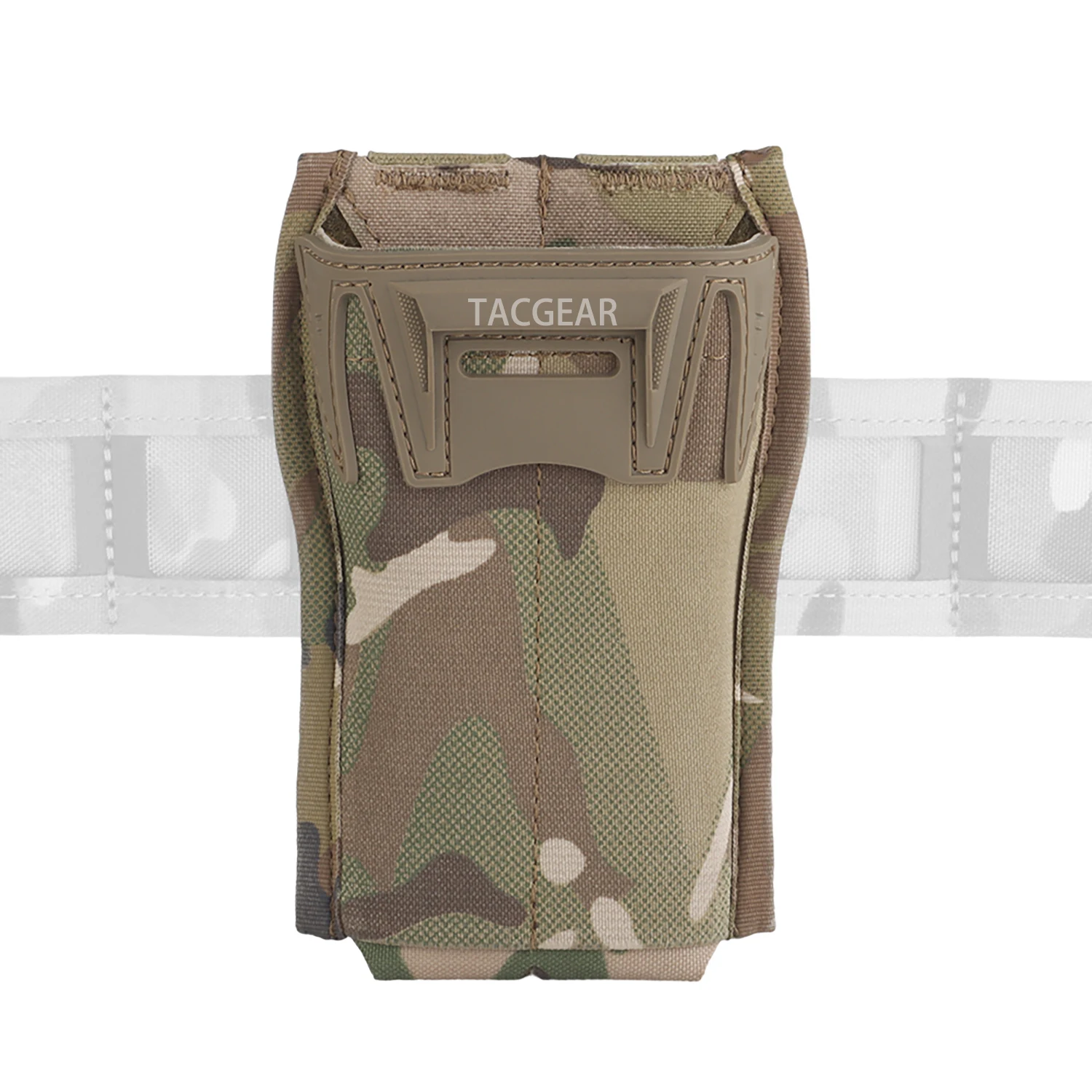 TACGEAR Prince AR M4 5.56 Single Mag Pouch quick one-handed magazine retrieval Compatible with Molle Belts Plate Carriers Vest