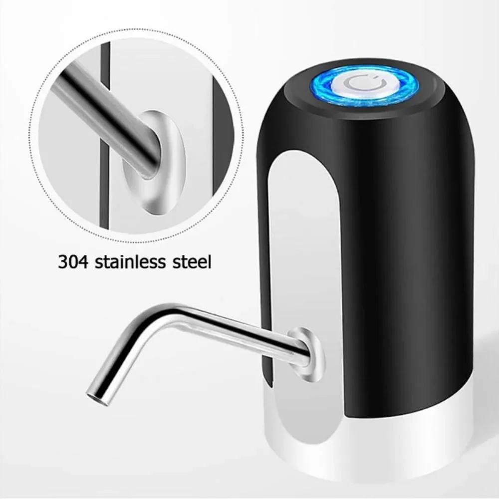 USB Rechargeable Water Bottle Pump Automatic Electric Water Dispenser Device Wireless One Key Switch Portable Home Water Pumps