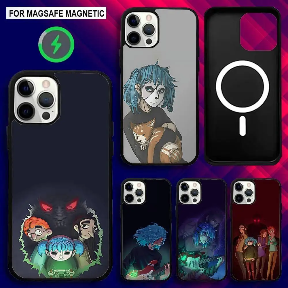 حافظة هاتف Game S-Sally Face SF لهاتف iPhone 17,16,15,14,13,12,11,Pro,Max,Plus,Mini,SE4,E شحن لاسلكي Magsafe مغناطيسي