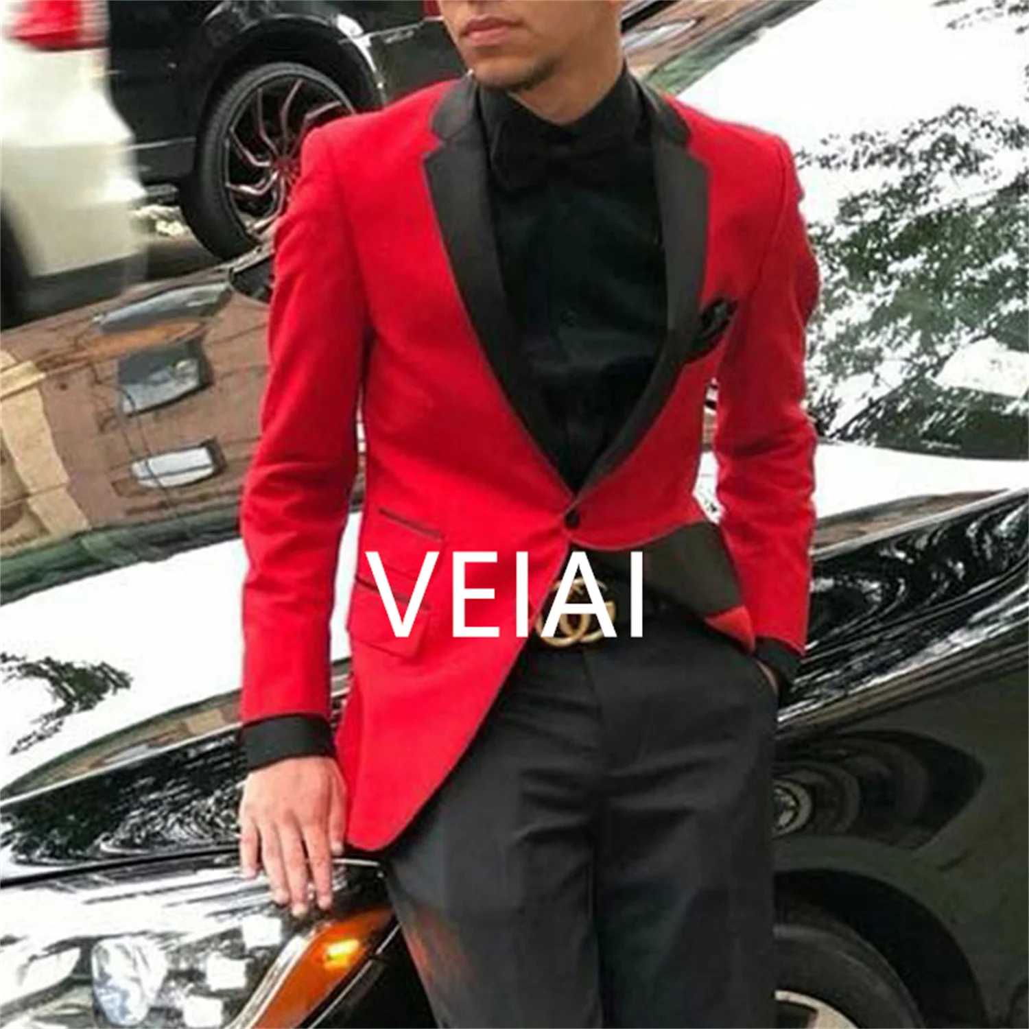 

Красные свадебные костюмы по индивидуальному заказу для мужчин, свадебный смокинг жениха, пальто из 2 предметов, брюки, облегающий костюм Terno Masculino, Homme, выпускной, шафер