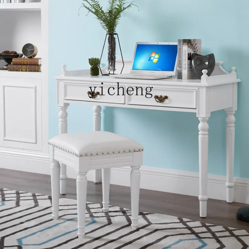 GZ-1 all solid wood desk bedroom small apartment home learning writing desk office computer