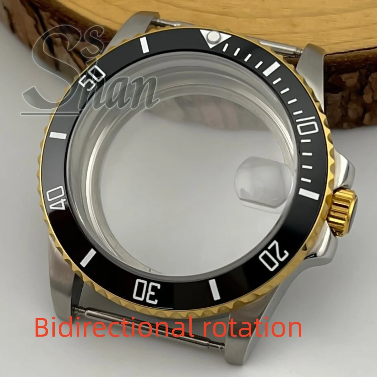 サファイアクリスタルを備えた40mmの双方向回転防水ケースは、NH35A ETA2824 DG3804 ミヤタムーブメントに適しています。