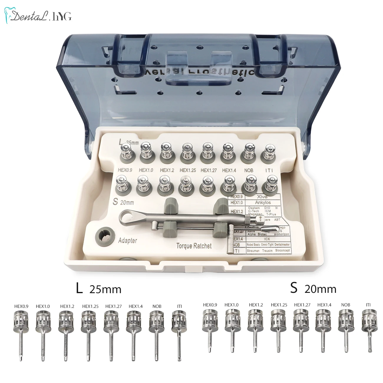 Dental Implant Restoration Tool Dental Equipment Dentistry Universal Implantology Torque Screwdrivers Wrench 10-70NCM