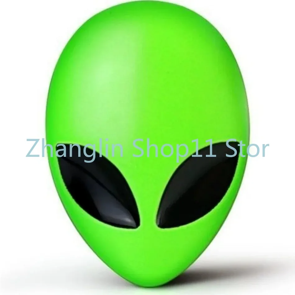 3D Car Stickers Metal Alien Side Standard Modified Alien Emblem Motorcycle Car Body Styling Car Head Cover Sticker