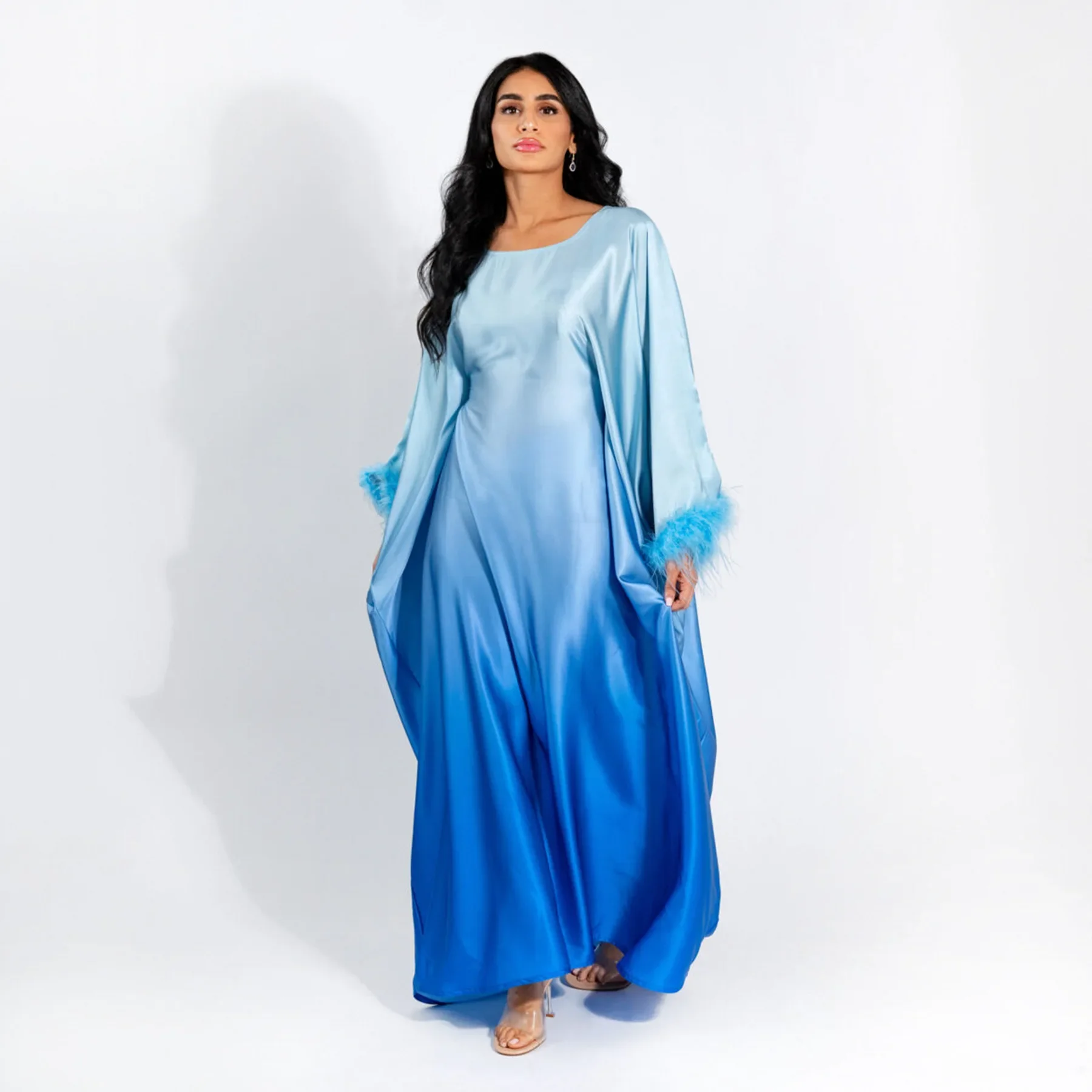 Ramadan Satin Abaya Turkey Islam Hijab Dress Niqab Muslim Fashion Jalabiya African Dresses For Women Robe Femme Musulmane Kaftan