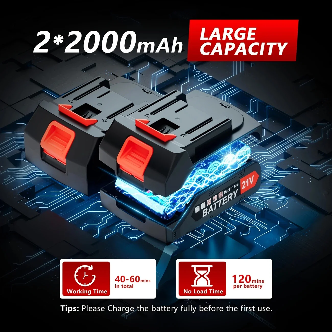 دبوس بطارية ماكيتا 2025 موديل جديد 21v1500 مللي أمبير بطارية ذات سعة كبيرة جدًا تستخدم للأدوات الكهربائية اللاسلكية. #4