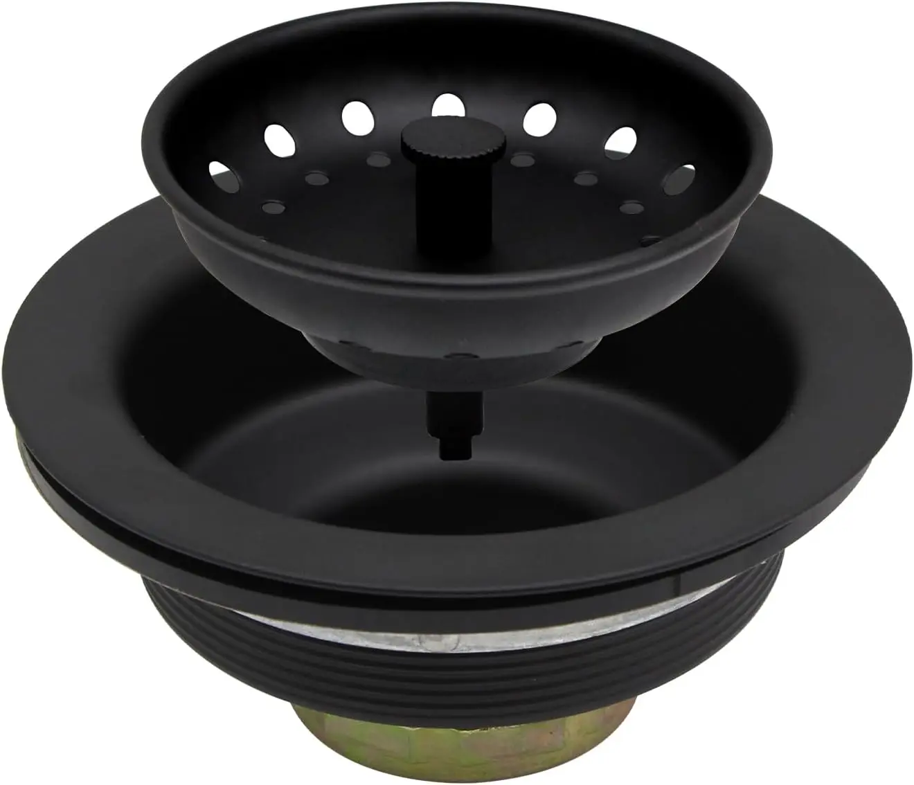 

Stainless Steel Kitchen Sink Drain Strainer with Stopper, 3.5 Inch Universal Fit Basket