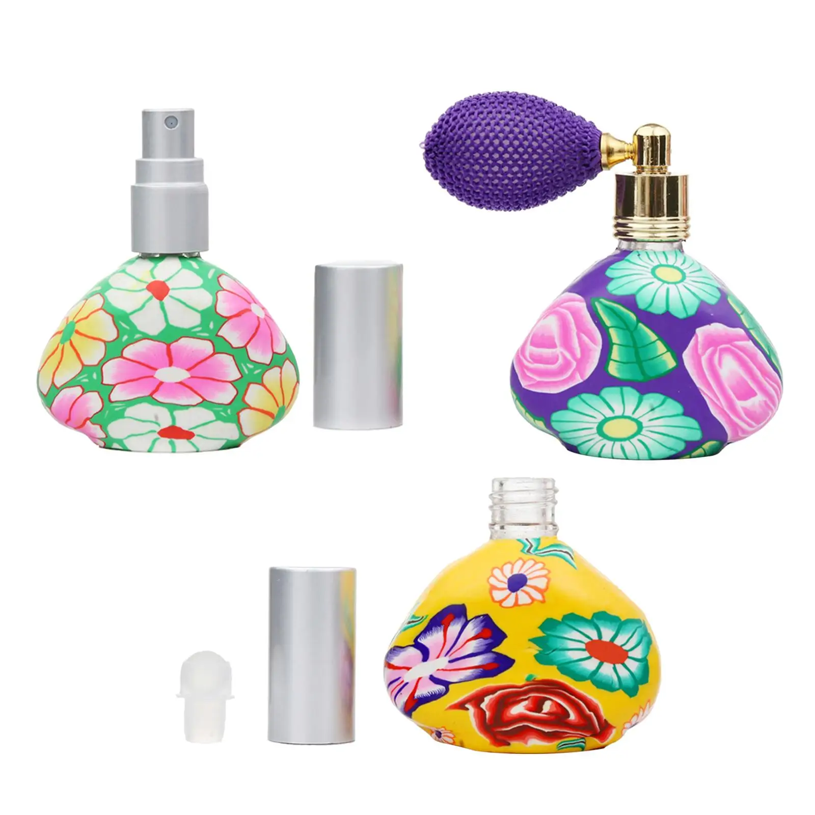 Refillable Perfume Vial 13ml Painted Glass Fragrance Container for Ladies