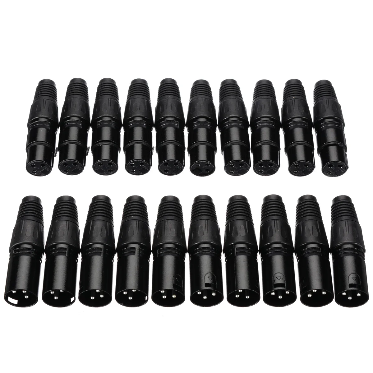 

20pcs 3Pin XLR Male to Female Microphone Extension Cable Microphone Cables Plug Audio Socket MIC Audio Connector Adapter