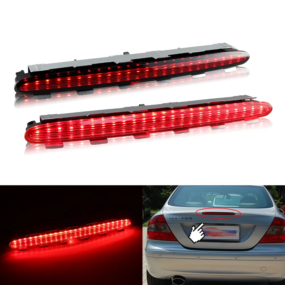 

1PC LED Brake Light 3rd High Mount Rear Stop Signal Car Tail Lamp for Mercedes Benz CLK W209 C209 Coupe/A209 Cabriolet 2002-2009