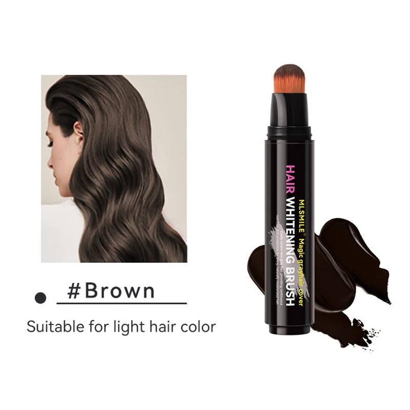 4 color convenient hair dye to cover white hair Care Hair dye Cream local touch up stick disposable hair dye pen