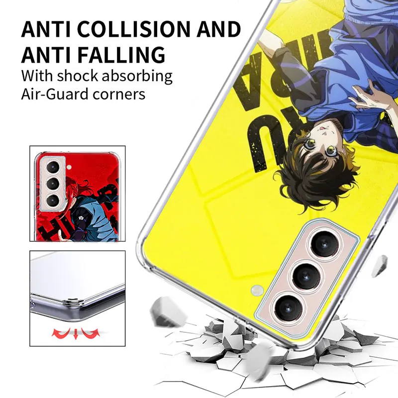 Anime Blue Lock Phone Case For Galaxy A14 A24 A34 A54 Samsung A02S A12 A22 A32 A42 A52 A72 A13 A33 A53 5G A03 A03S A23 A73 A20S