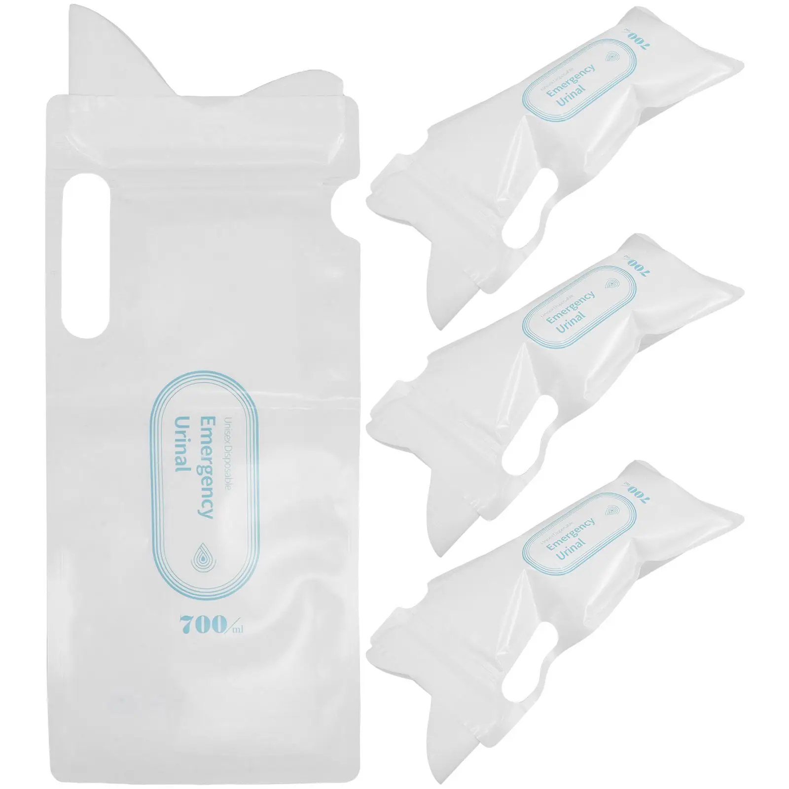 

4 Pcs Urinal Bags Portable for Male Portable Urinal Men Women Car Travel Camping Toilet Unisex Leakproof Compact