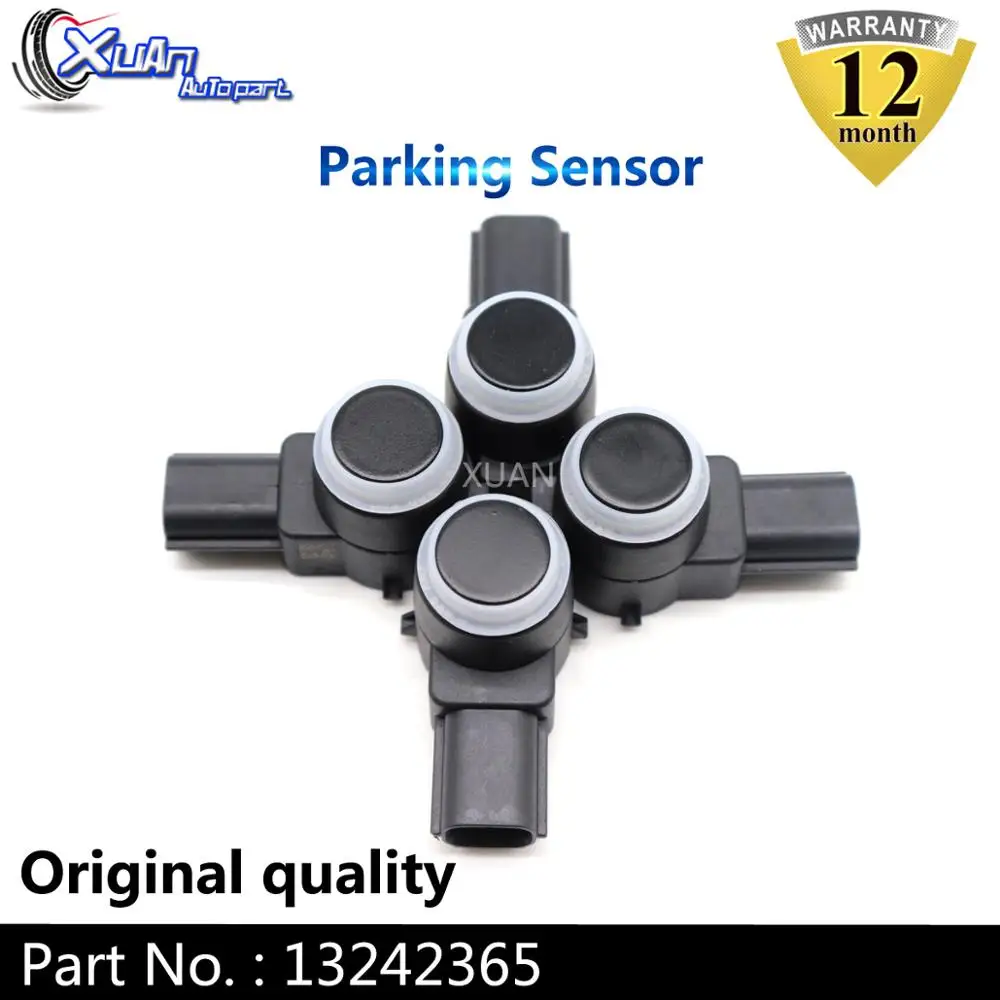 

XUAN 4pcs PDC Parking Sensor Bumper Reversing Radar 13242365 For Cruze opel Corsa Radar Detektory zafirab 0263003613 13368131