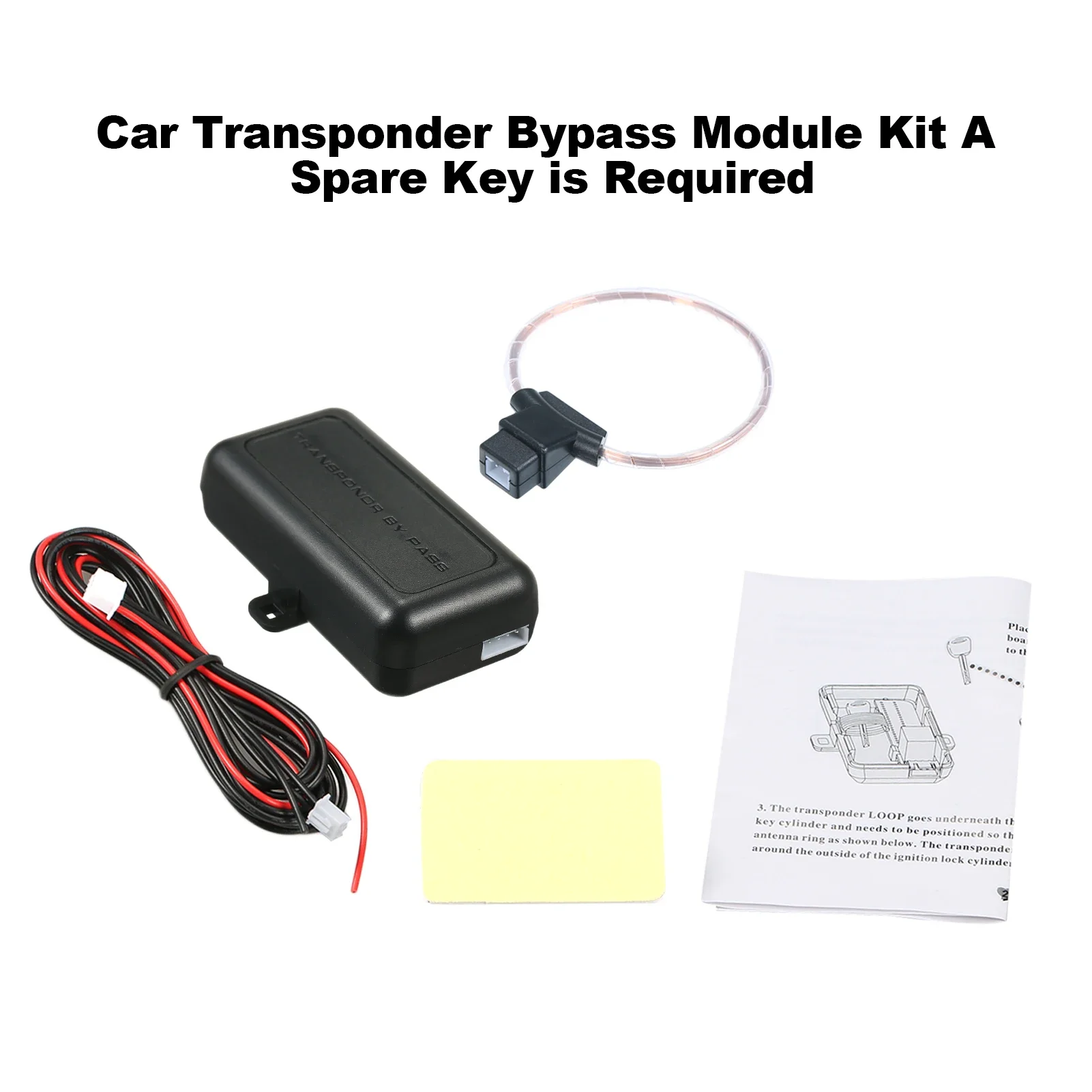 New Transponder Bypass Module Kit Car Immobilizer A Spare Key is Required Alarm Auto Cut Engine