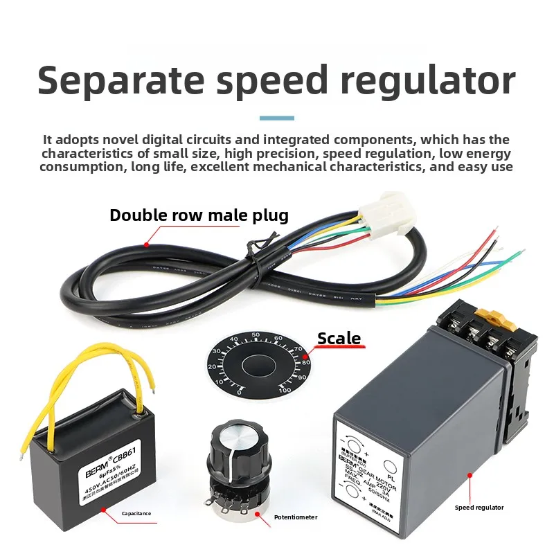 

SS-32A Motor Governor 220V Small AC Separate Motor Speed Control Switch Speed Single Phase Controller