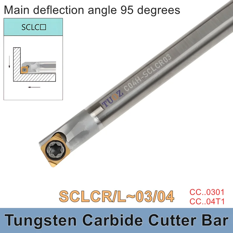 Tungsten steel Shockproof SCLCR SCLCL 03 04 Lathe Boring Bar C04H C05H C06K C07K C08K 4-8mm Internal Turning Tool Cutter Bar