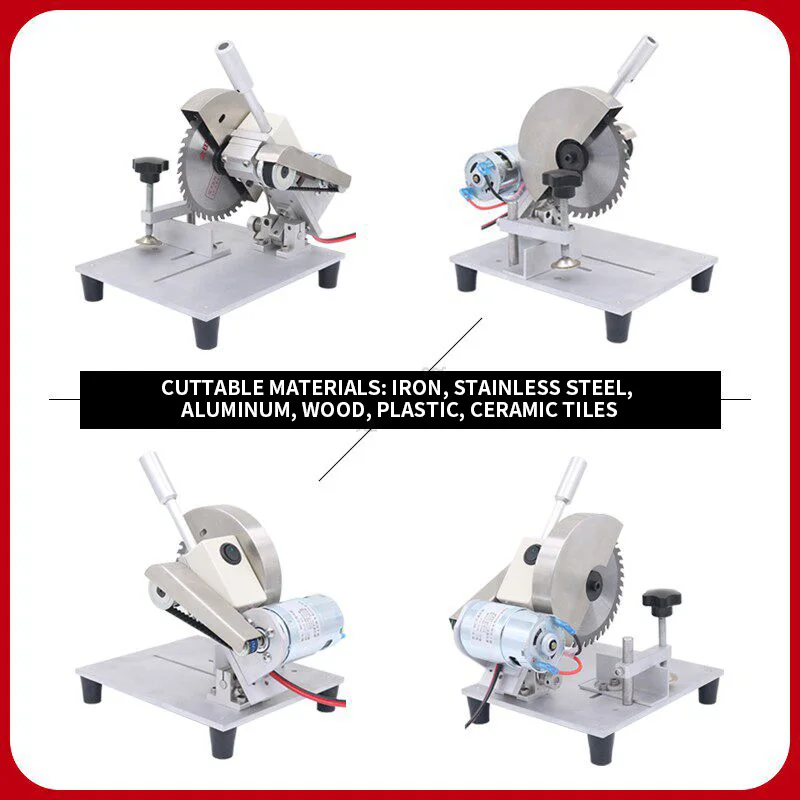 480W Mini Circular Saw Electric Cutting Machine 0-45° Adjustable Bevel Angle for Woodworking DIY