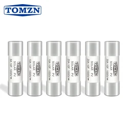 TOMZN 10개 PV 퓨즈 DC 1000V 고전압 태양광 시스템 보호용 3A 6A 10A 15A 16A 20A 25A 30A 32A