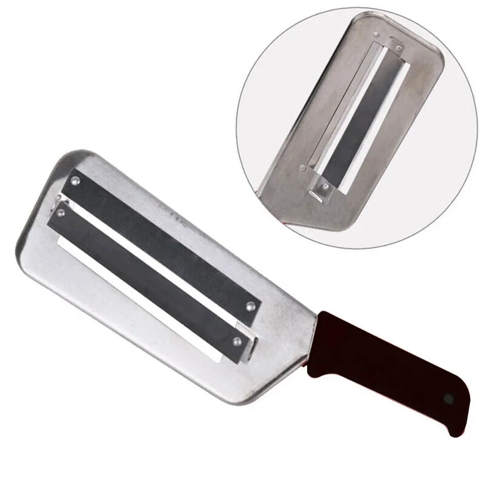 

Vegetable Cutter Cabbage Slicer Black Double Slice Blade Fish Scale Cleaner Knive Kitchen Lightweight High Quality