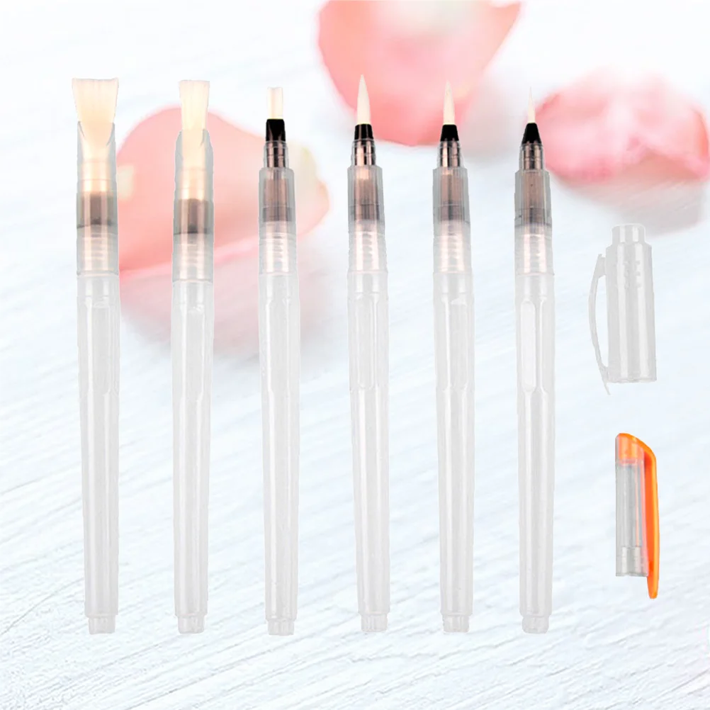 

6Pcs Watercolor Paint Pens Strong Build Quality Convenient Carry Drawing Tool Great for Beginners Professionals Artist Gift Set