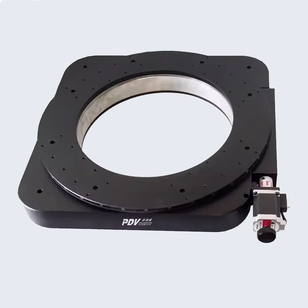 Transmission ratio: 256:1 Large table electric rotary table (worm gear) 360 degrees