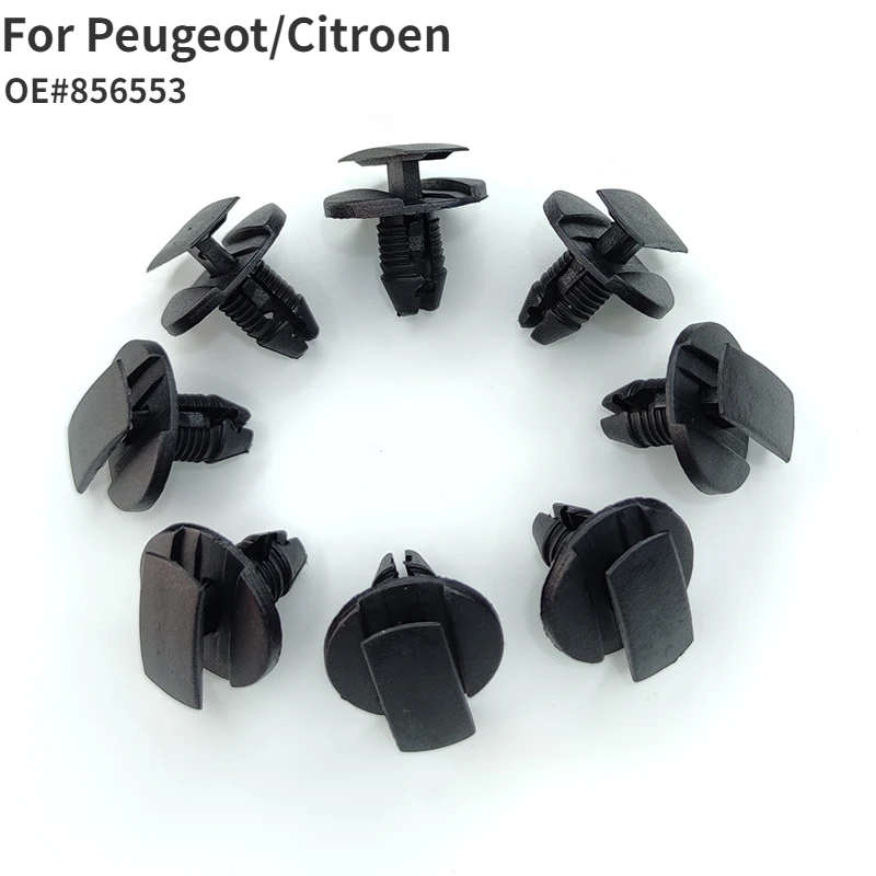 20SPcs Car Auto Interior Clip Fastener Push Type Rivet Retainer Bumper Fender Fixed Clamp For Peugeot 856553 For Citroen