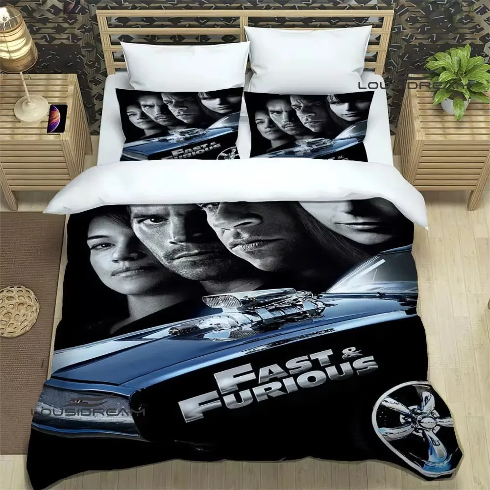 Fast & Furious printed Bedding Sets exquisite bed supplies set duvet cover bed comforter set bedding set luxury birthday gift