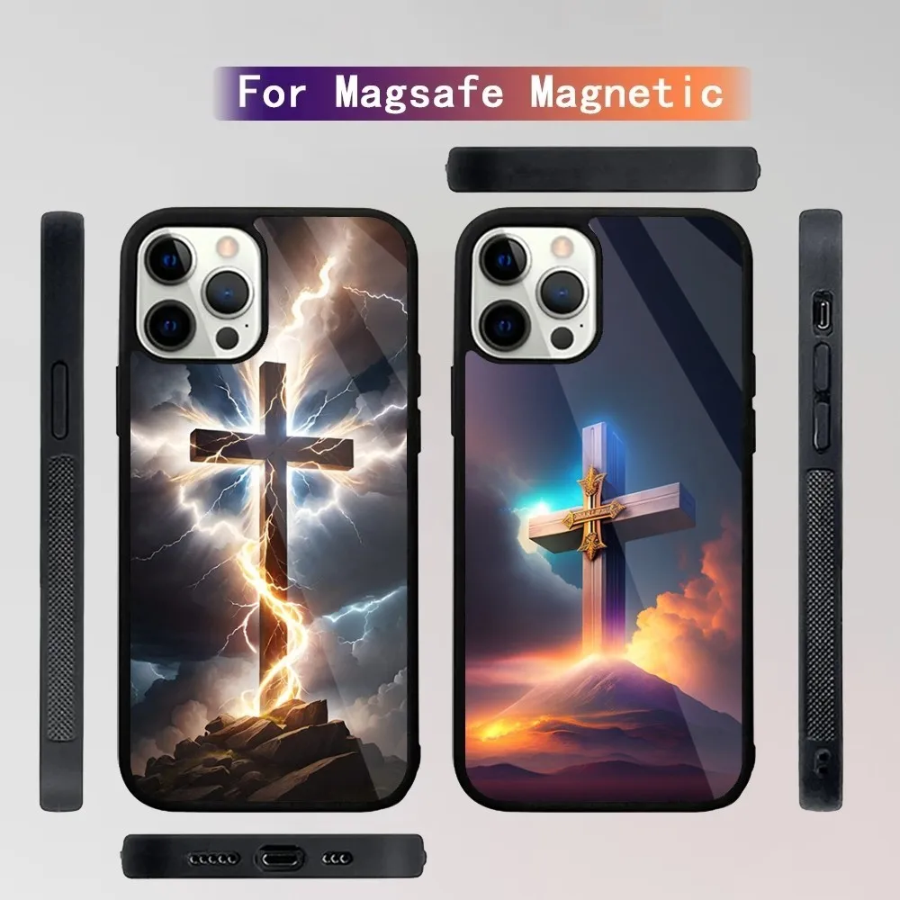 Faith Christian Religious Jesu  Phone Case For iPhone 15,14,13,12,11,Plus,Pro,Max Mini Magsafe Magnetic Wireless Charging