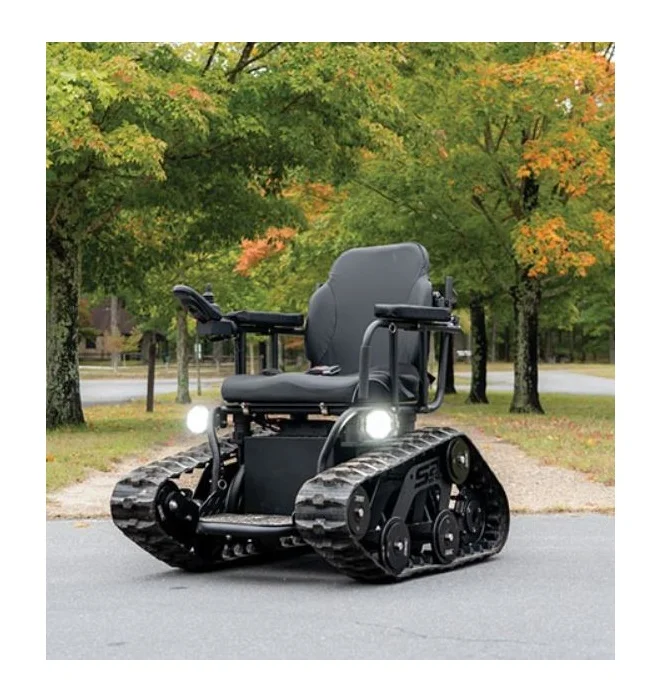 Electric Track Wheelchair with Powerful Motor Advanced Traction and Smooth Ride in All Environments