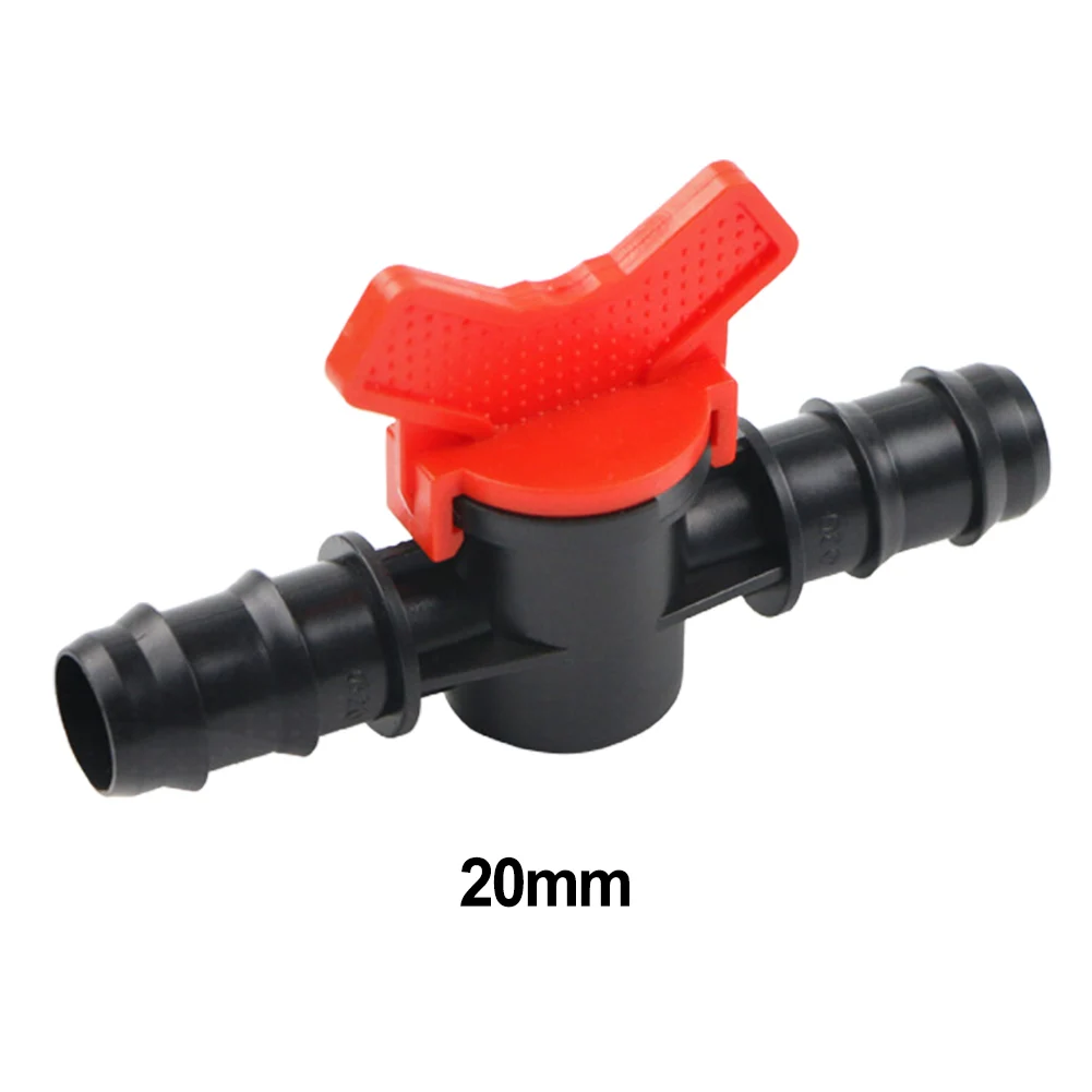 16mm 20mm 25mm Shut-off Valve Ball Valve Connector Plug PE Pipe PN4 Drip Hose For Drip Irrigation Aquarium Garden