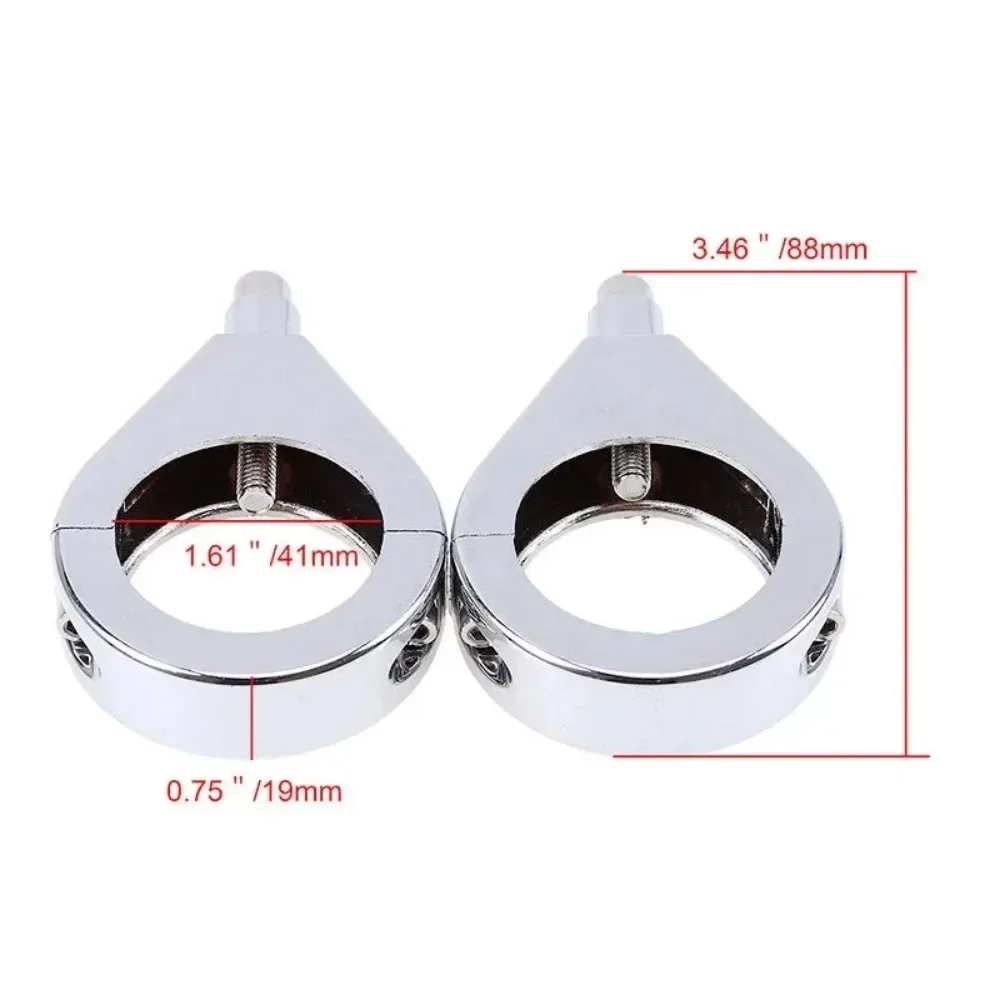 Зажимы для указателей поворота для крепления кронштейна Harley-Davidson Softail, 41 мм, вилка, детали мотоцикла