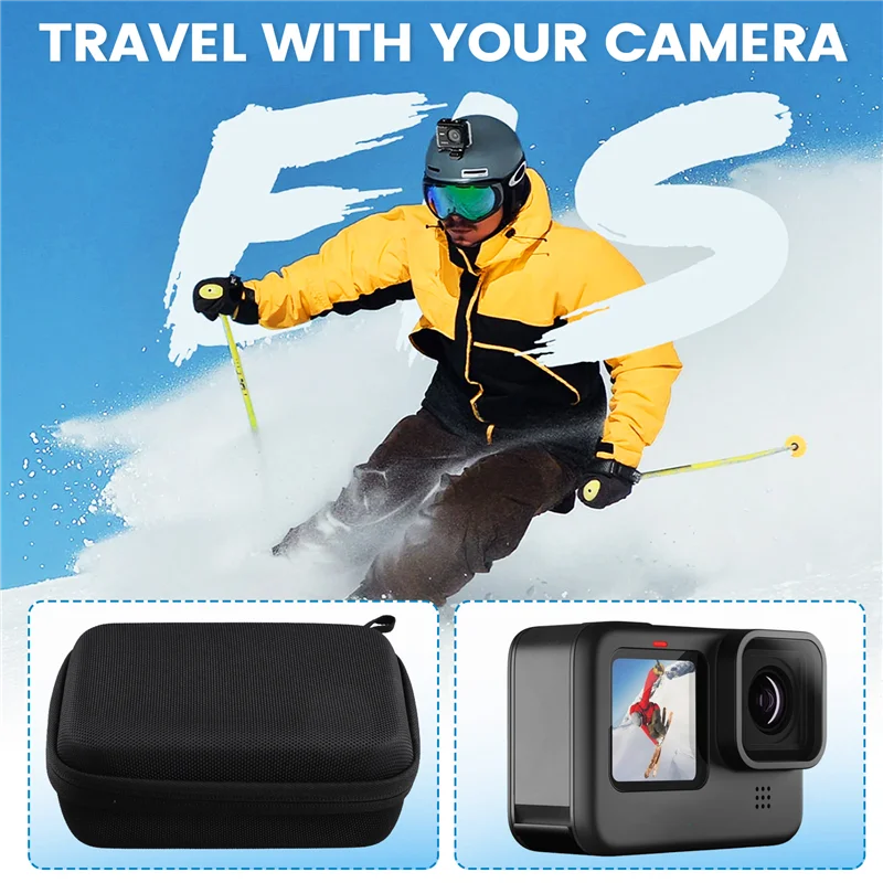 VO-For Gopro Case Accessory Anti-Shock Storage Bag Action Camera Portable Accessories Storage Bag