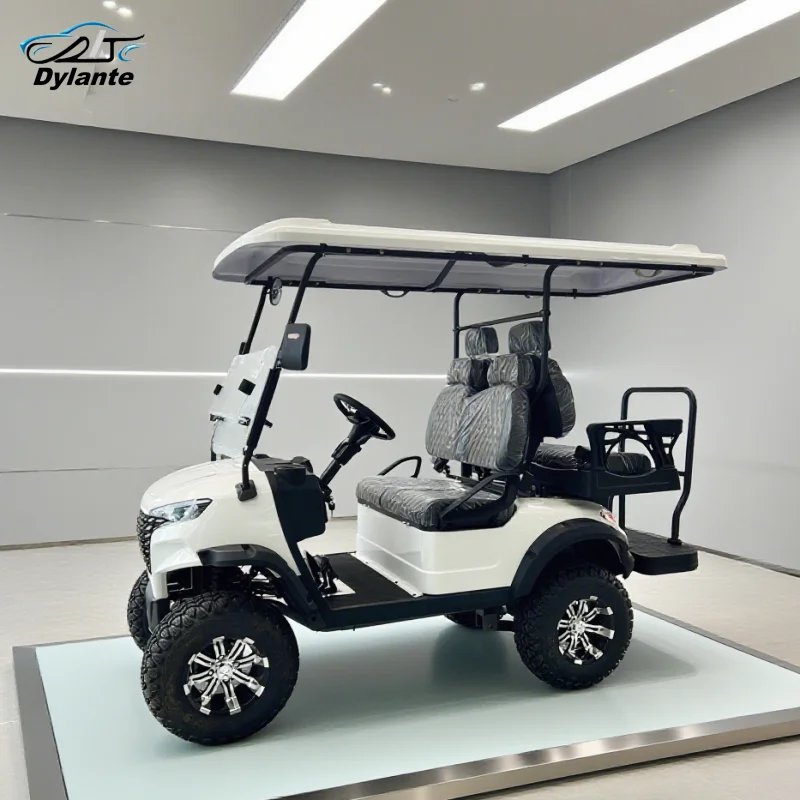 

Лидер продаж, китайский производитель, заводская цена, 4-колесная электрическая тележка для гольфа, 4000 Вт, 14-дюймовые шины, уличный аэропорт, тележка для взрослых