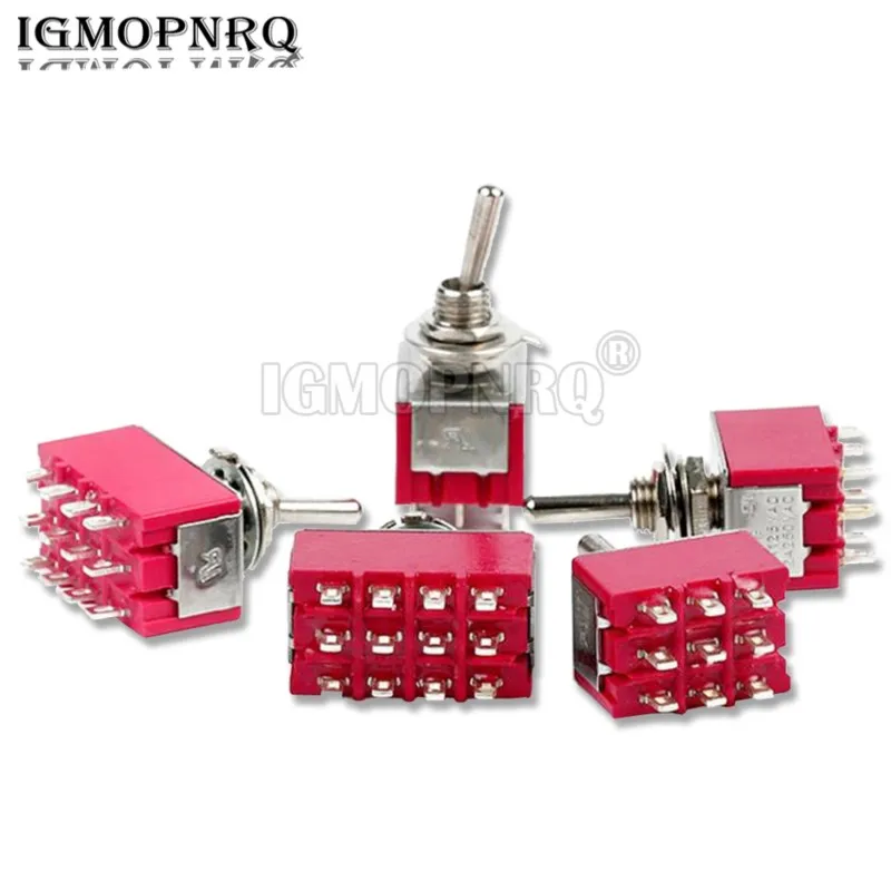 1PCS Kippschalter 6A 125VAC SMTS-102 3Pin Mini 6mm 9pin 12pin ON OFF MTS-302 MTS-303 MTS-402 MTS-403 SMTS-202 ON OFF SPDT DPDT