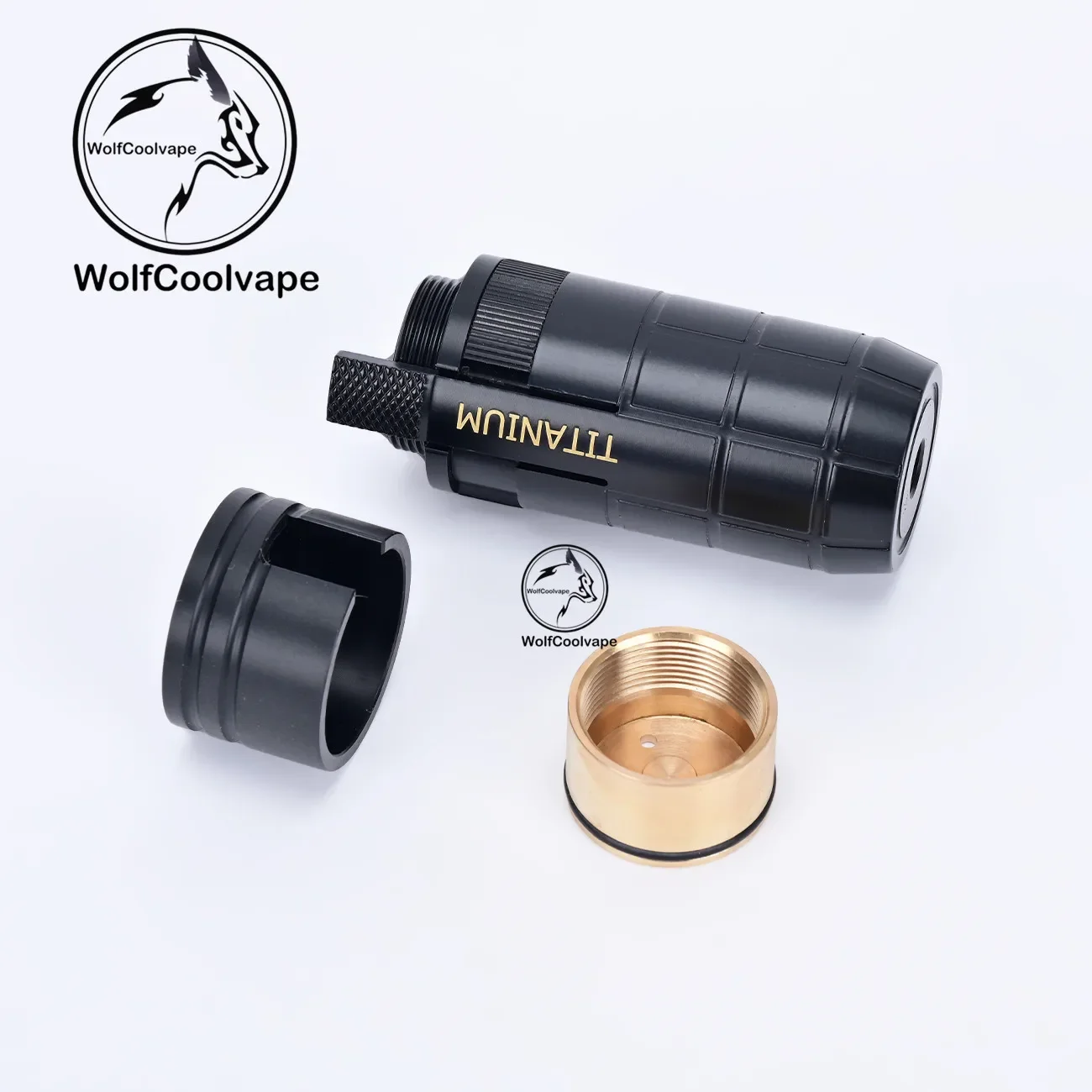 Wolfcoolvape 18650 Batería MK2 Mech Mod Material de latón Mecánico Vape Mod para DIY Vaping con atomizadores de tanque RDA RTA