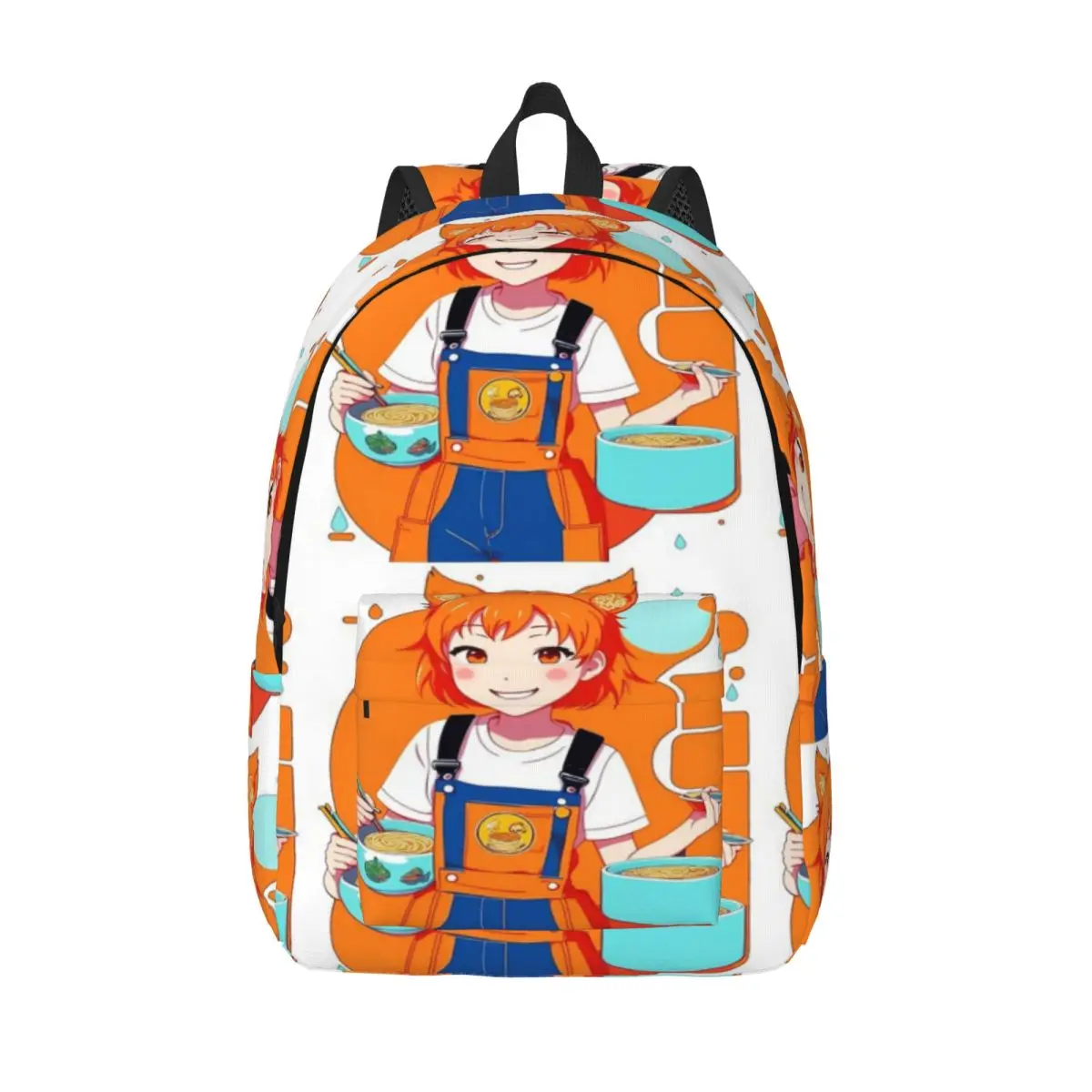 

Аниме Девушка Кулинария Рамен Простой и стильный рюкзак Холщовый рюкзак Рюкзаки для женщин
