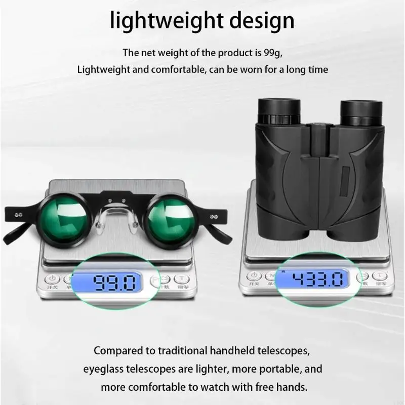 زوج احترافي من النظارات الميدانية ذات العدسات الموضوعية بسعة تكبير 3x وتقنية مقاومة الماء Y4QC