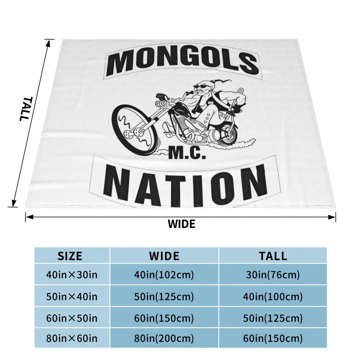 Mongols Mc An Ultra-Soft Micro Fleece Blanket