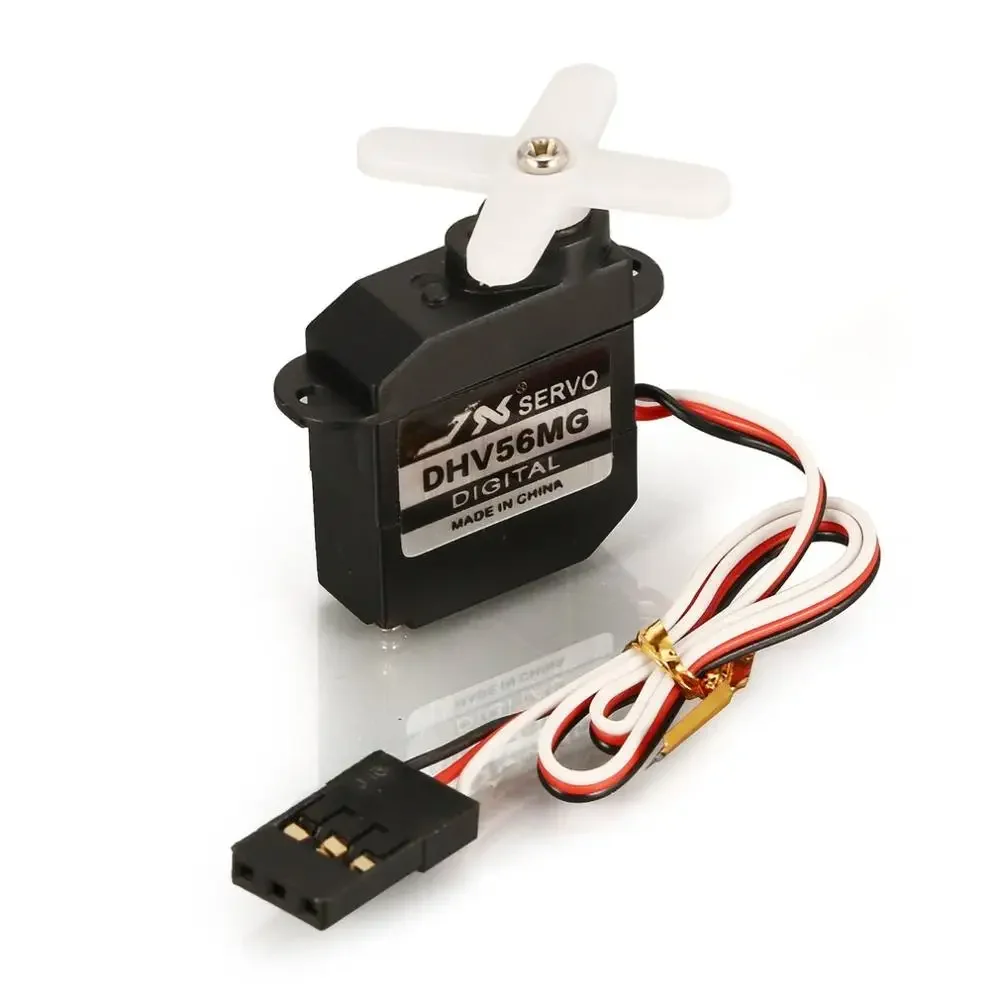 JX 5g Coreless Mini Servo PDI-DHV56MG Coppia sterzo 1,2 kg Digitale 4,8 ~ 7,4 V Ingranaggio in metallo per modello RC Parte di aeroplano ad ala fissa