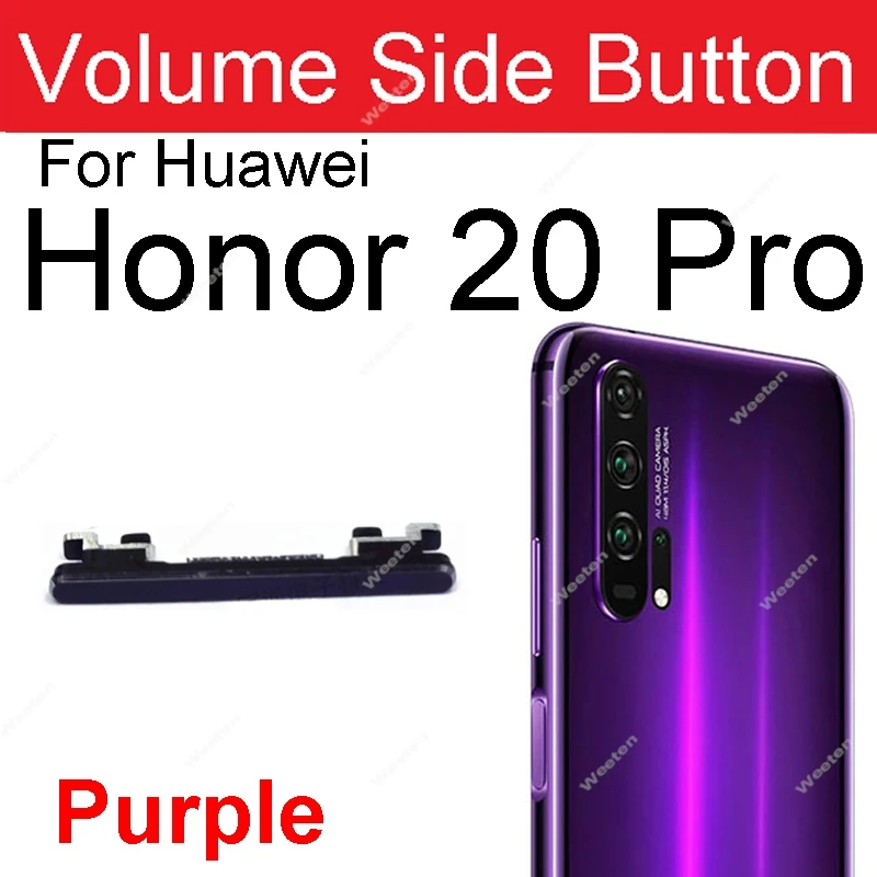 Volume Power Side Buttons For Huawei Honor 10 Lite 20 20Pro 20S Power On Off Volume Side Keys For Honor 10lite 20pro 20s Repair