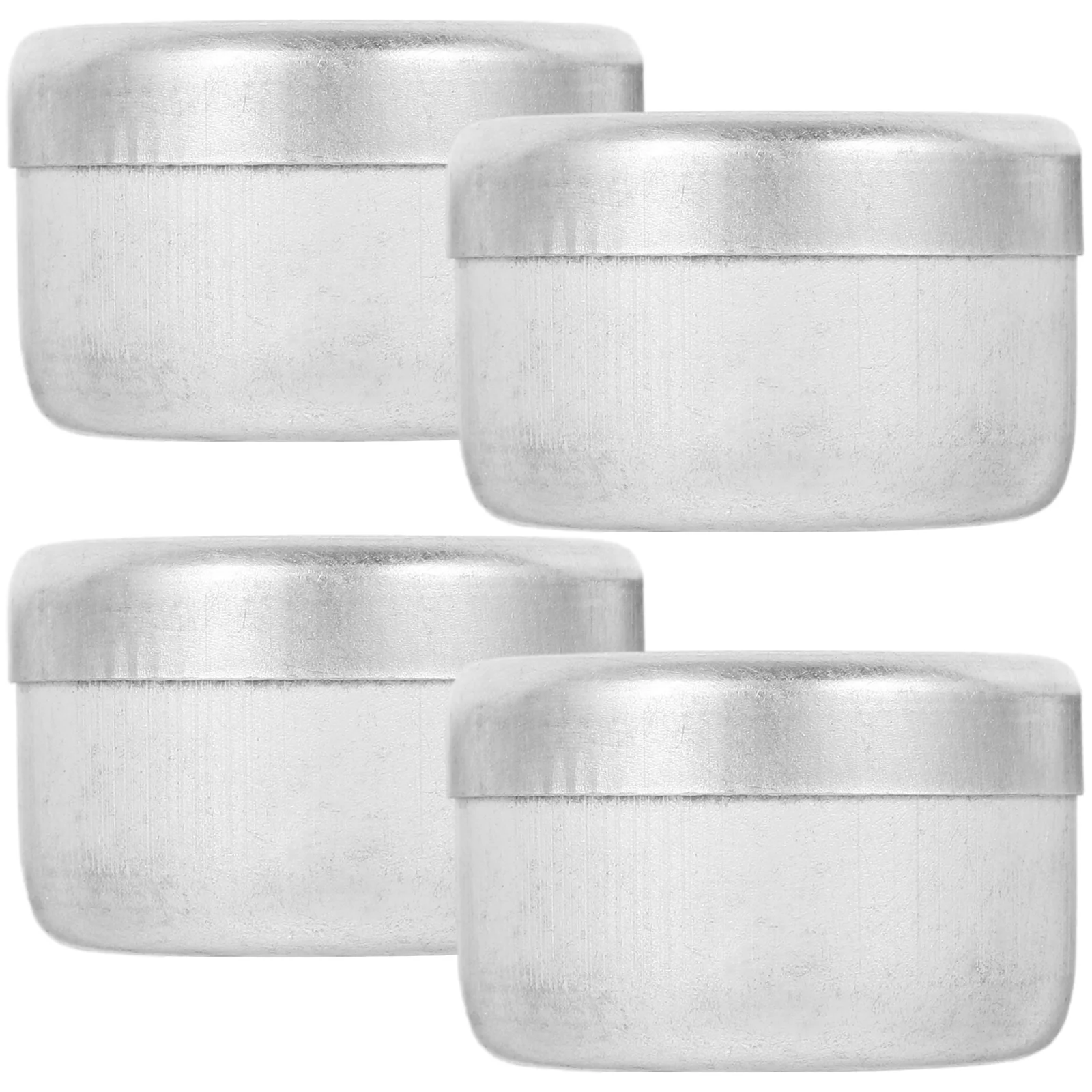 4 Pcs Soil Sampling Box Storage Containers Sample Weighing Holders Aluminum Empty Jar